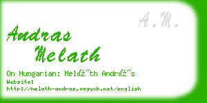 andras melath business card